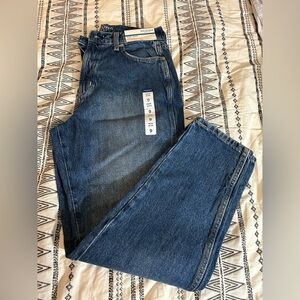 Arizona Dark Blue Relaxed Mom Jeans